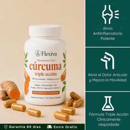 Cápsulas Premium de Triple Acción Antiinflamatoria