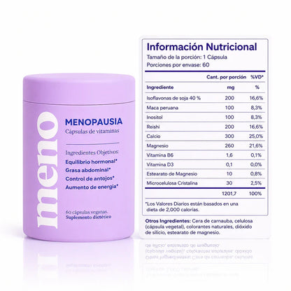 MENO® l Cápsulas Adelgazantes Menopausia - 50% OFF