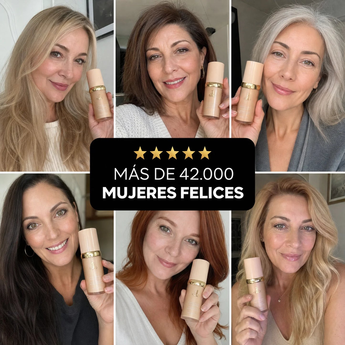 Base Inteligente 4 en 1 - Se Adapta Automáticamente a Tu Tono de Piel